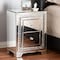 Baxton Studio Mina Hollywood Style Mirrored Three Drawer Nightstand Bedside Table 150-9181 - alternate 4